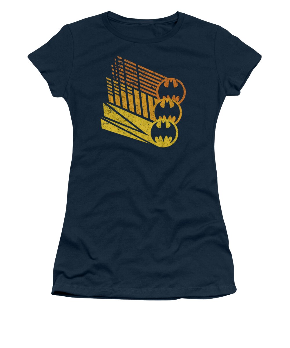 Batman Women's T-Shirt featuring the digital art Batman - Bat Signal Shapes by Brand A