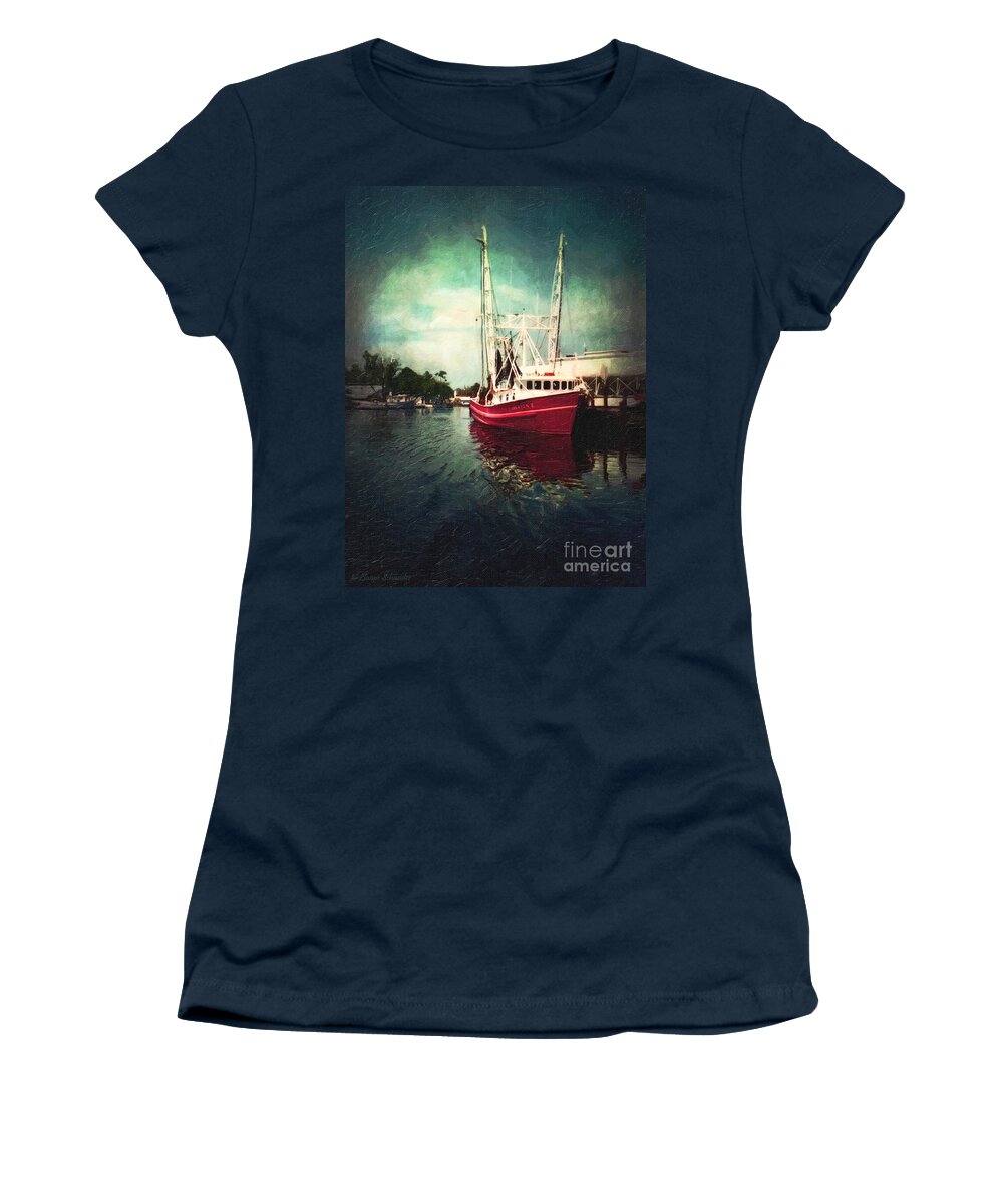 Lianne_schneider Women's T-Shirt featuring the digital art Bayou LaBatre by Lianne Schneider