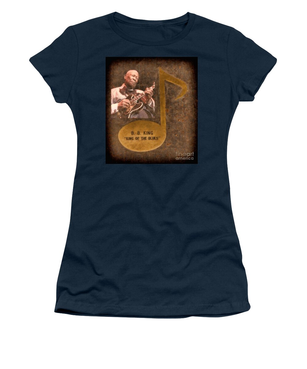 Jazz Women's T-Shirt featuring the photograph BB King Note by Donna Greene