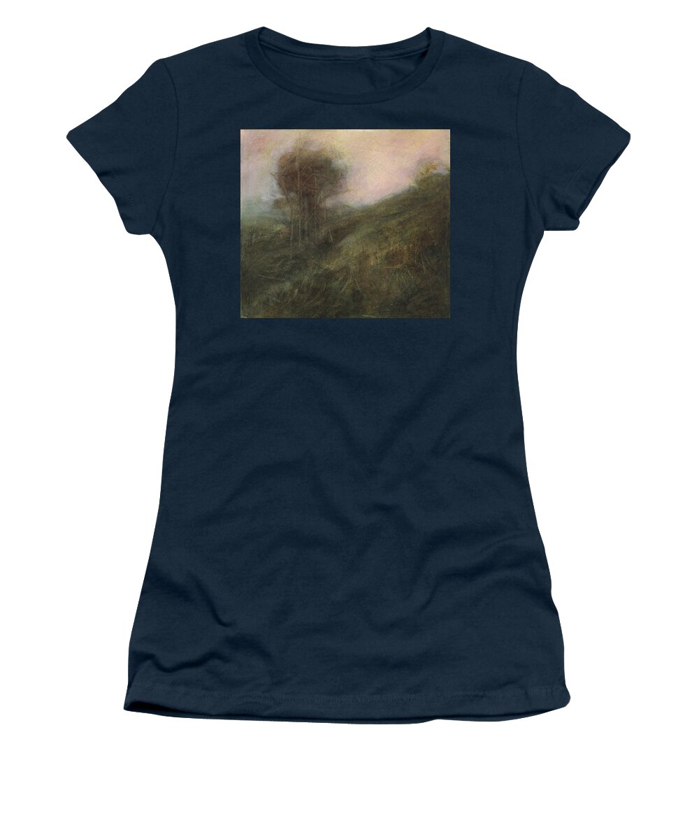 David Ladmore Women's T-Shirt featuring the painting Beacon Hill September by David Ladmore