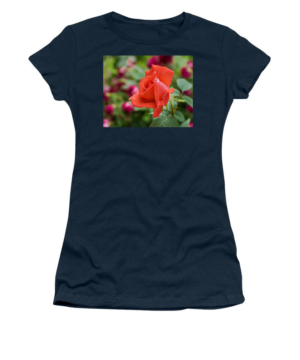 Red Women's T-Shirt featuring the photograph Beauty in Red by Bill Pevlor