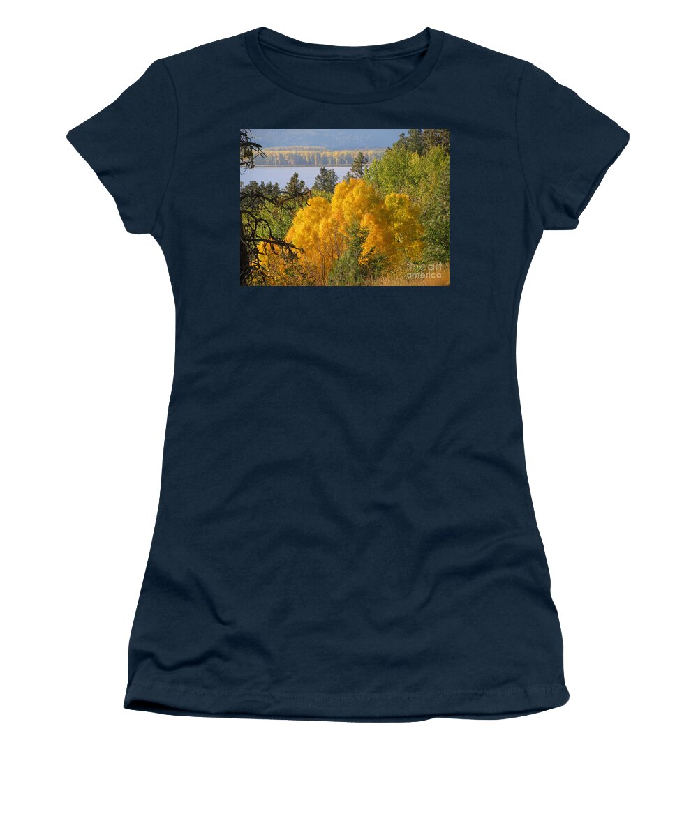 Yellow Women's T-Shirt featuring the photograph Blazing Yellow by Leone Lund