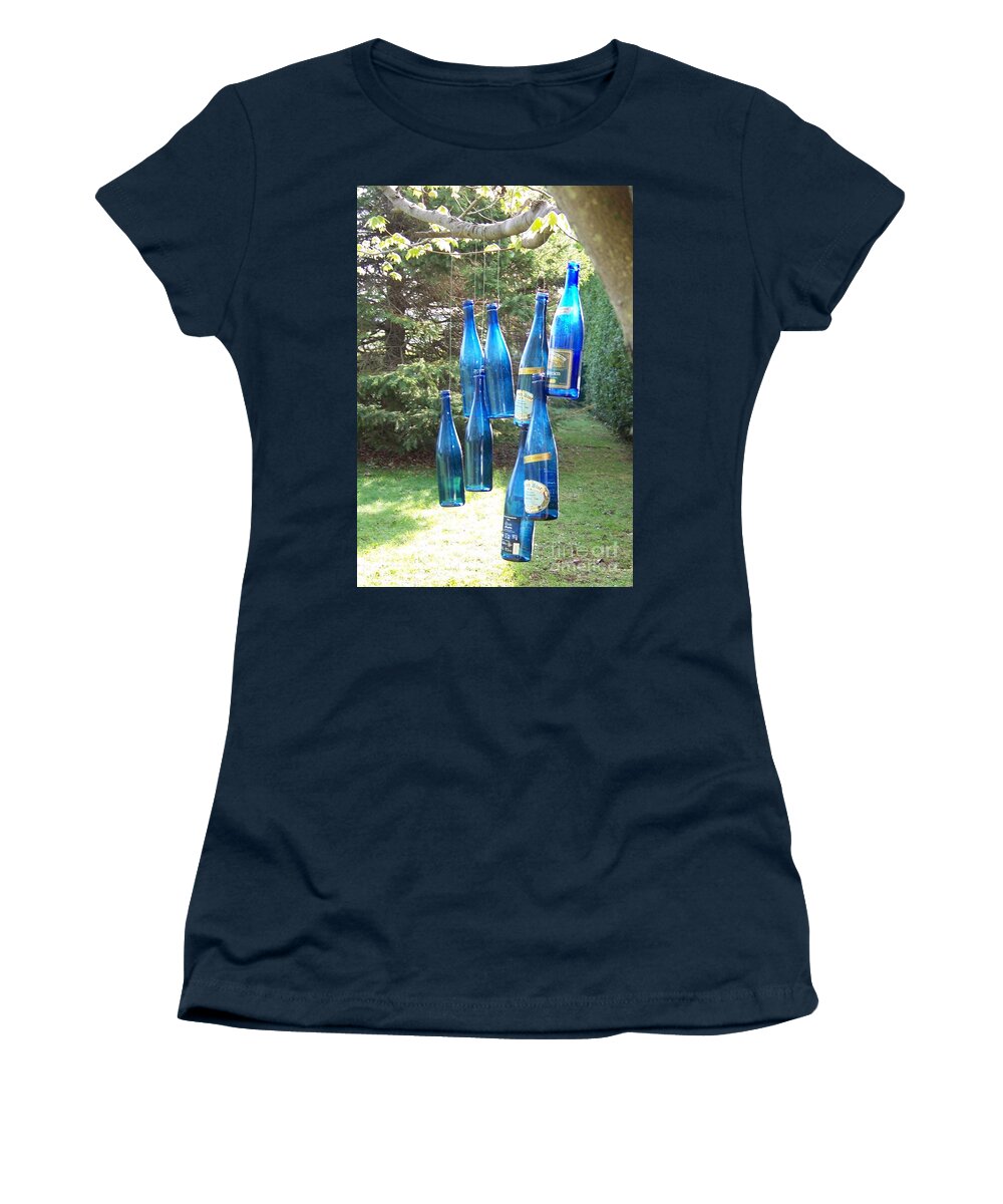Trees Women's T-Shirt featuring the photograph Blue Bottle Tree by Jackie Mueller-Jones