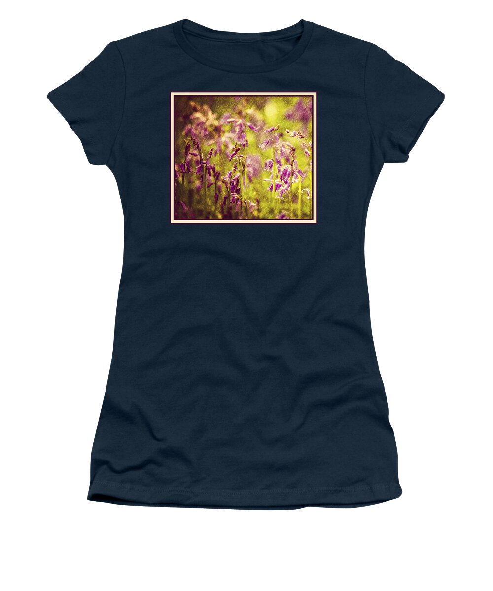 Bell Bottle Women's T-Shirt featuring the photograph Bluebell in the woods by Spikey Mouse Photography