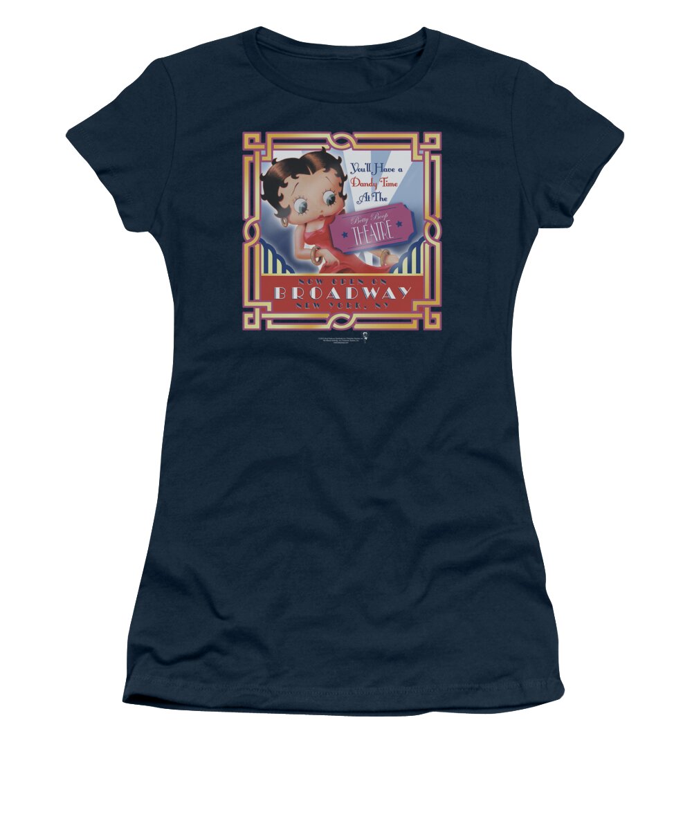 Betty Boop Women's T-Shirt featuring the digital art Boop - On Broadway by Brand A