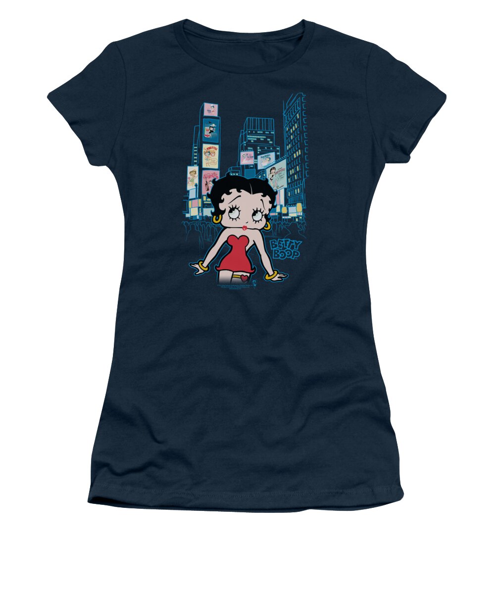 Betty Boop Women's T-Shirt featuring the digital art Boop - Square by Brand A