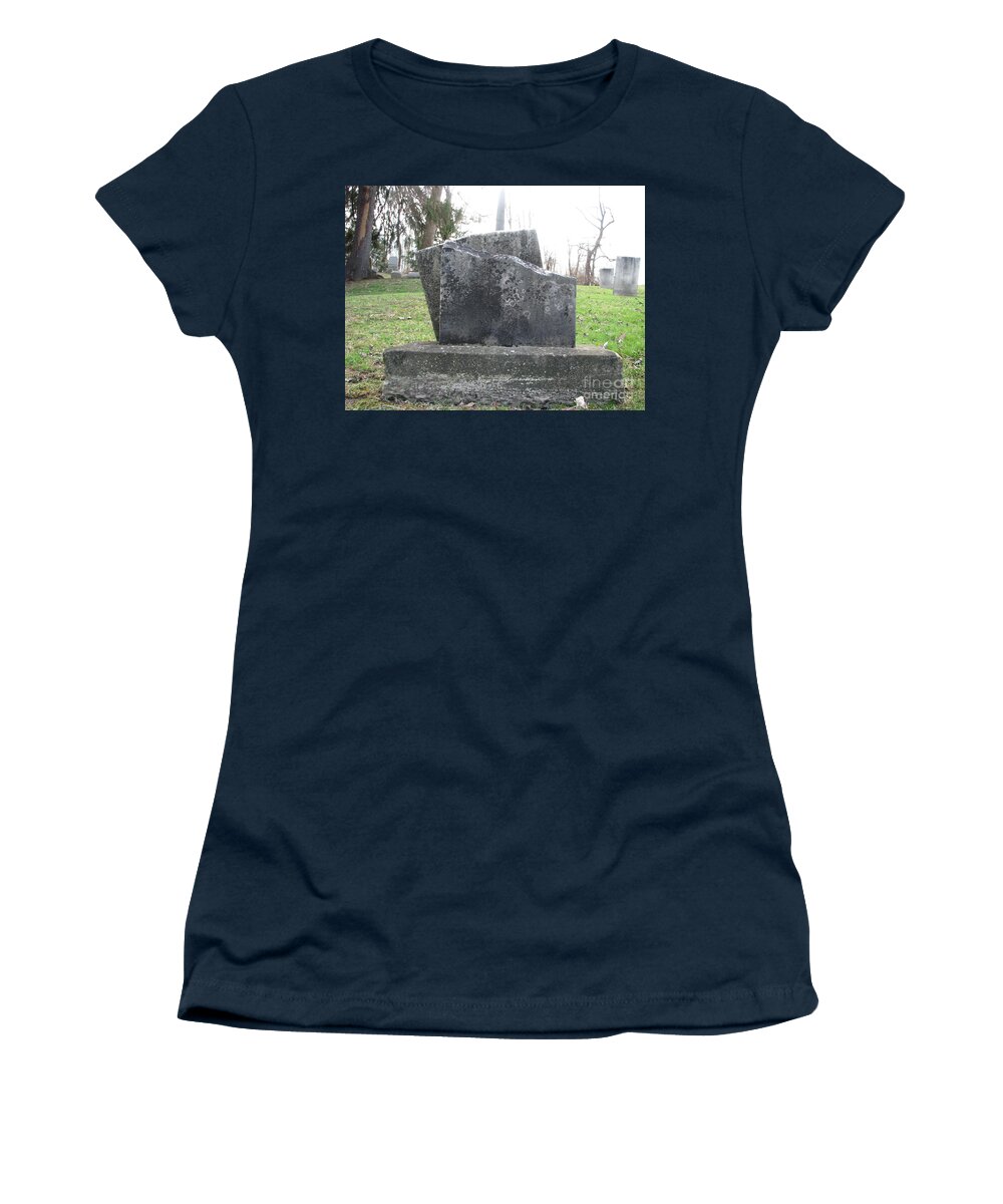 Tombstone Women's T-Shirt featuring the photograph Broken by Michael Krek