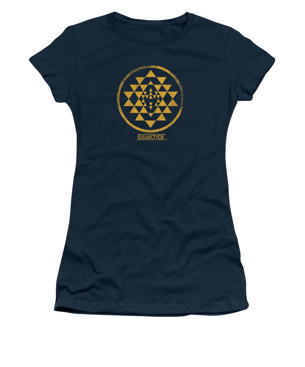 Battlestar Women's T-Shirt featuring the digital art Bsg - Gold Squadron Patch by Brand A
