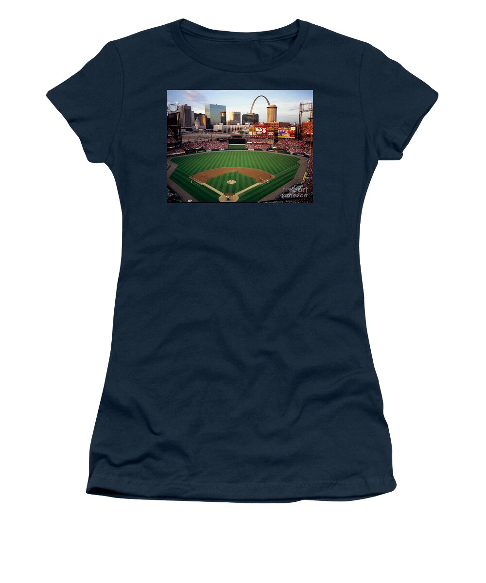 Busch Stadium Women's T-Shirt featuring the photograph Busch Stadium by Tracy Knauer