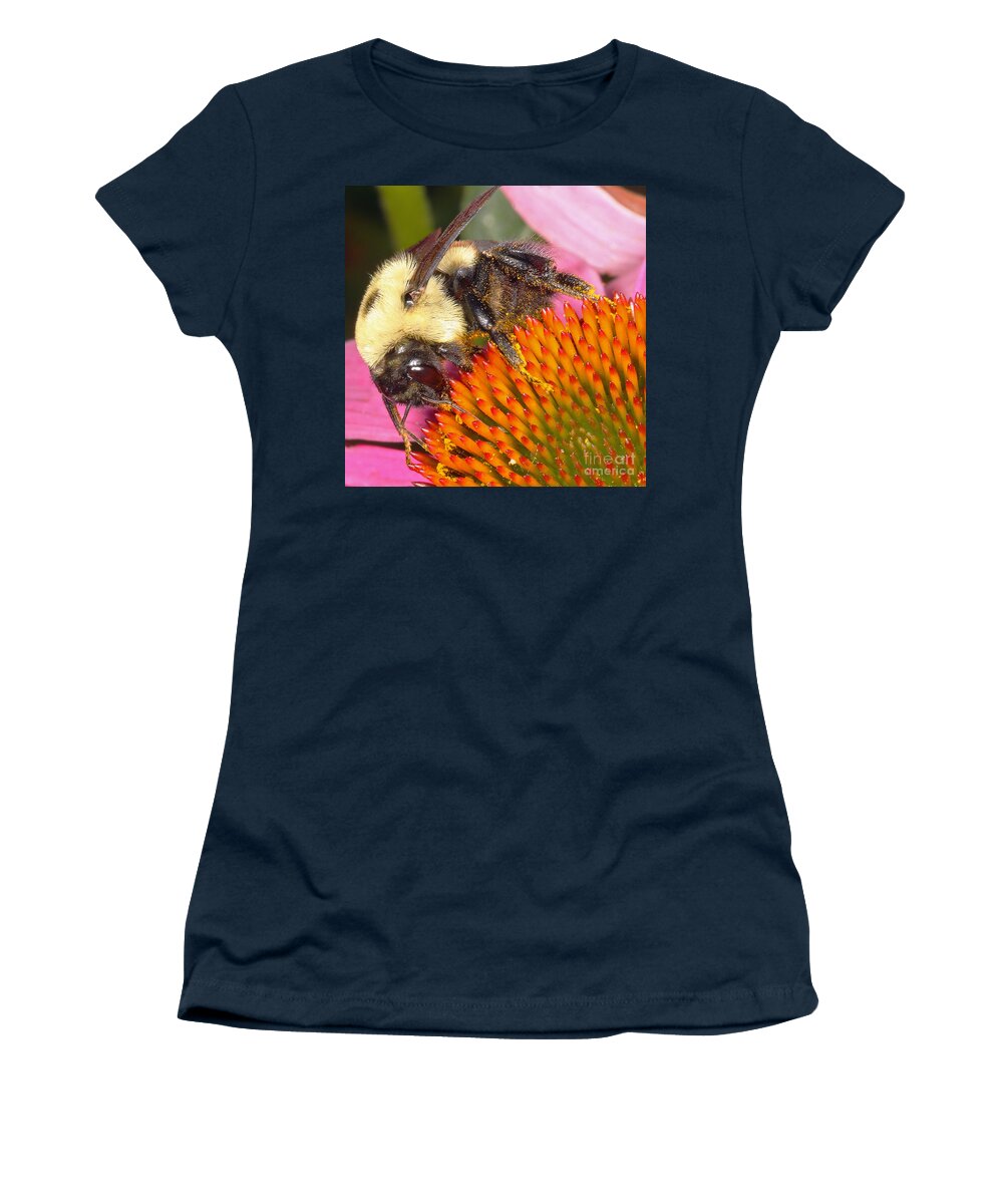 Bees Women's T-Shirt featuring the photograph Busy Busy by Geoff Crego