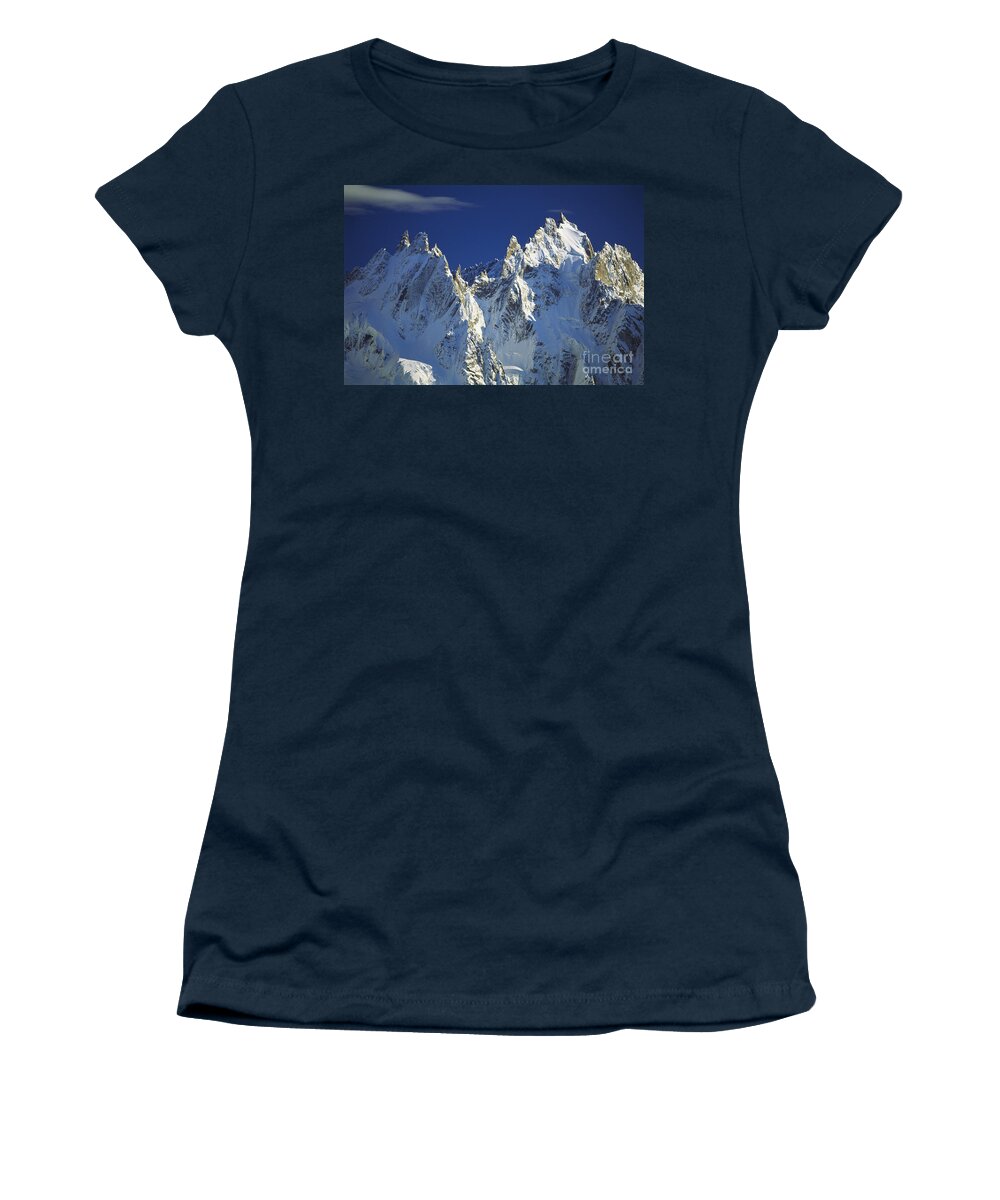 Outdoors Women's T-Shirt featuring the photograph Chamonix Needles by Art Wolfe