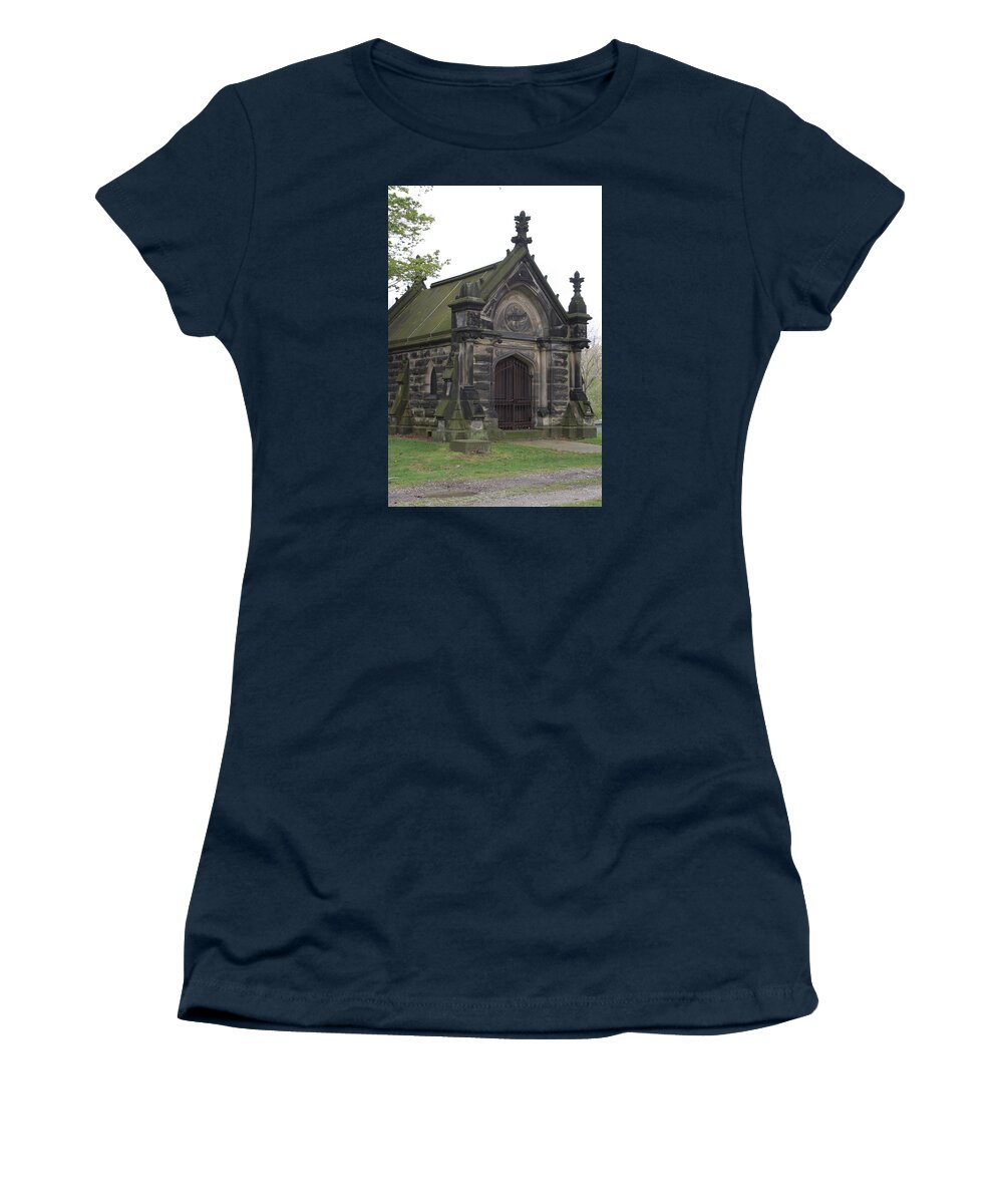 Charles Women's T-Shirt featuring the photograph Chestnut Grove Cemetery Colllins Mausoleum by Valerie Collins