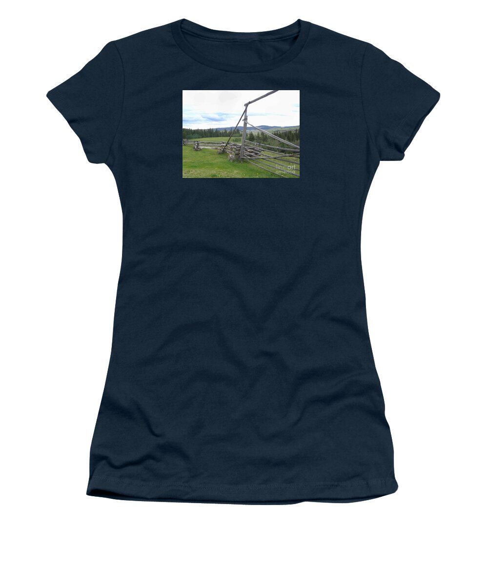 Chilcoltin Women's T-Shirt featuring the photograph Chilcoltin Way by Vivian Martin