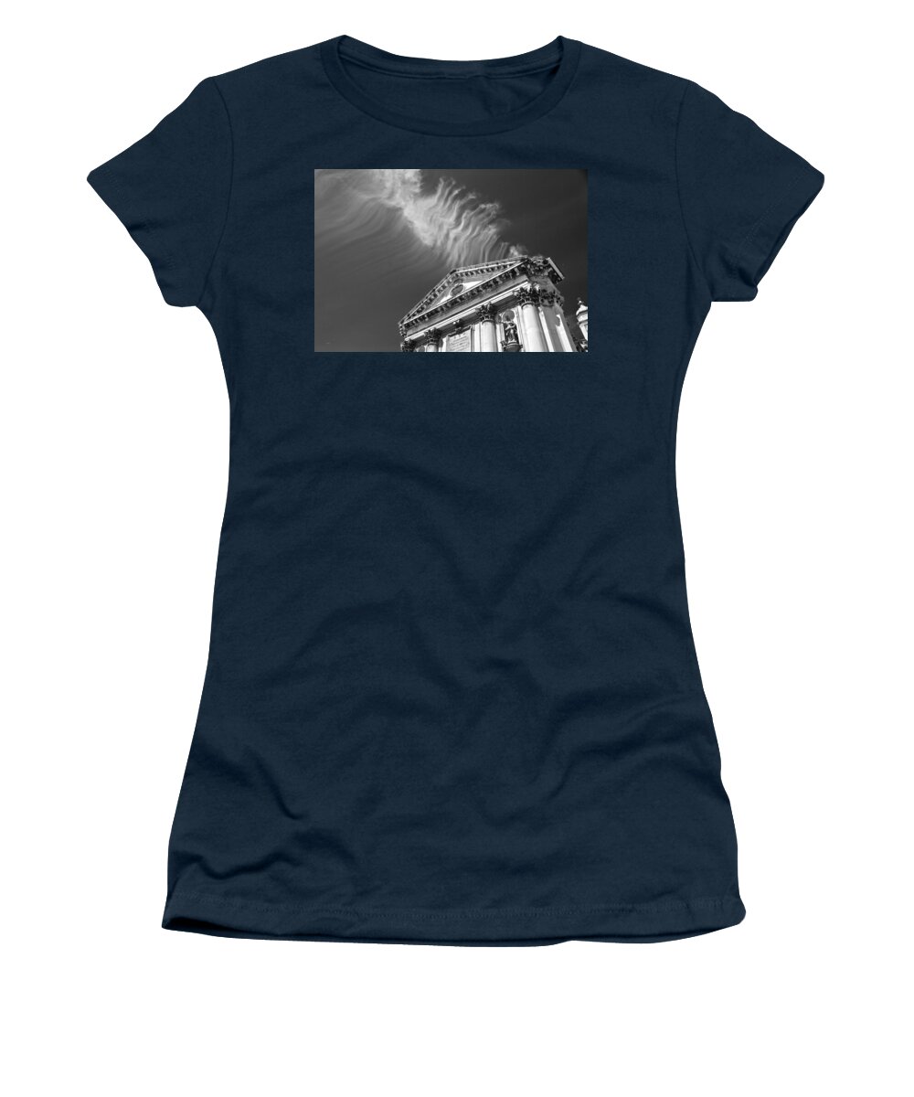 Cloud Women's T-Shirt featuring the photograph Cloud Blesses Church by Eric Tressler
