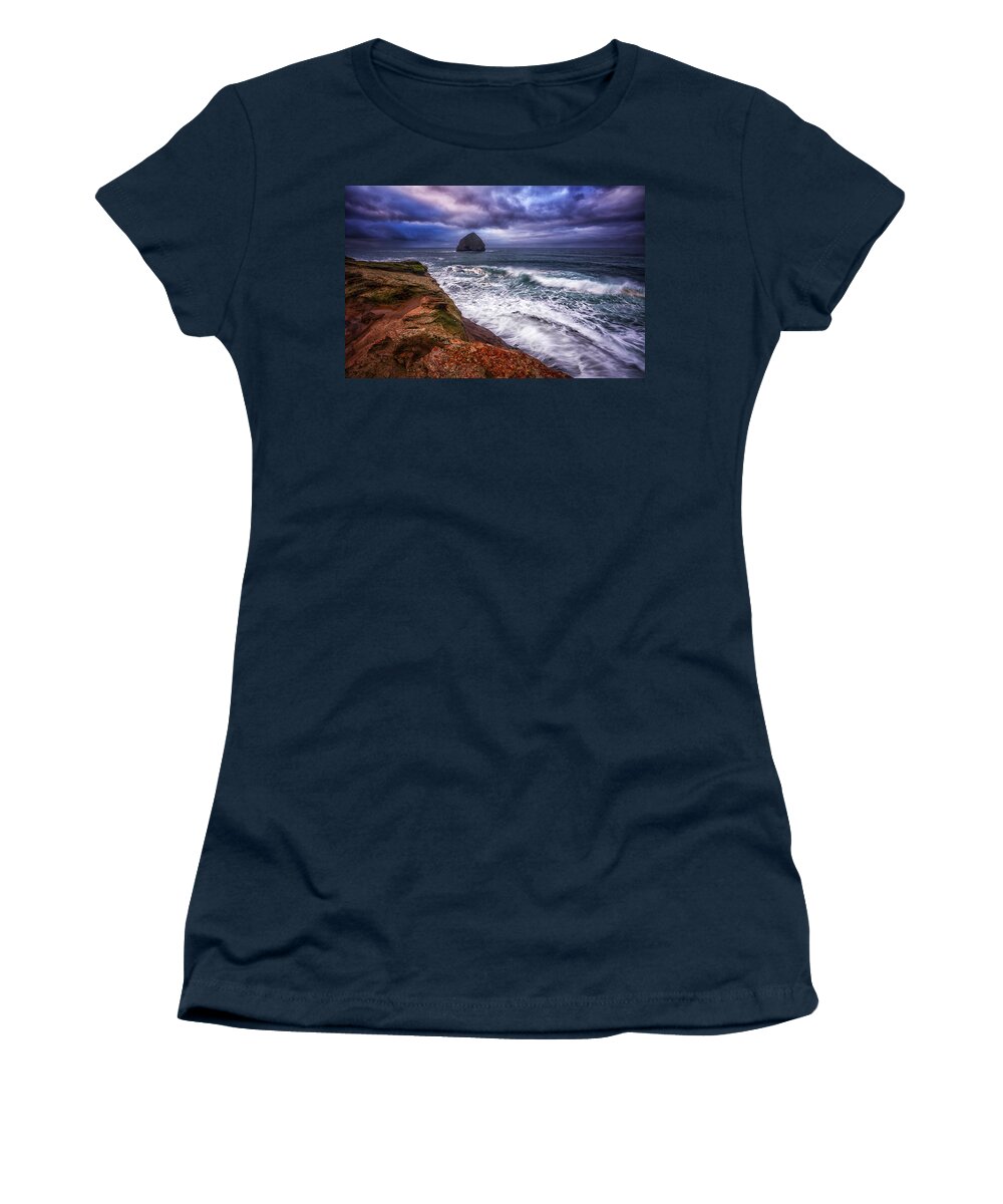 Storms Women's T-Shirt featuring the photograph Coastal Madness by Darren White