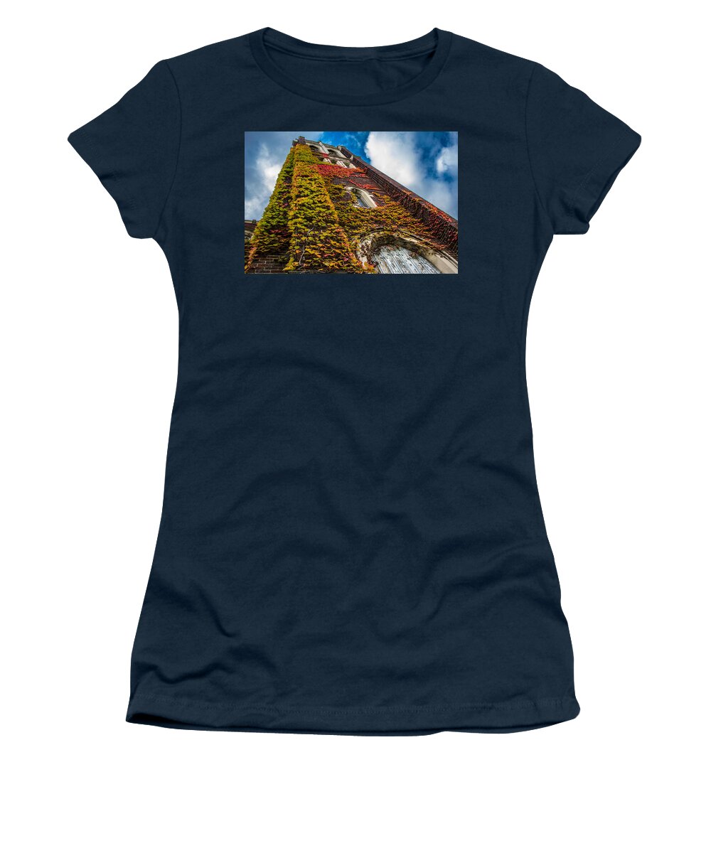 Bell Tower Women's T-Shirt featuring the photograph Colorful Bell Tower by Pravin Sitaraman