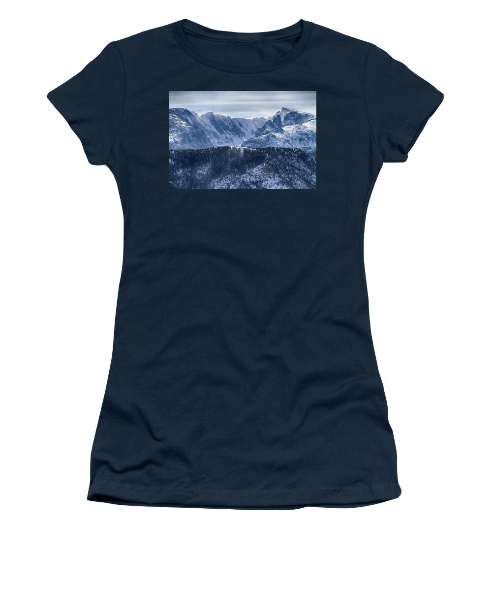 Colorado Women's T-Shirt featuring the photograph Continental Divide CO Rocky Mountains National Park by James BO Insogna