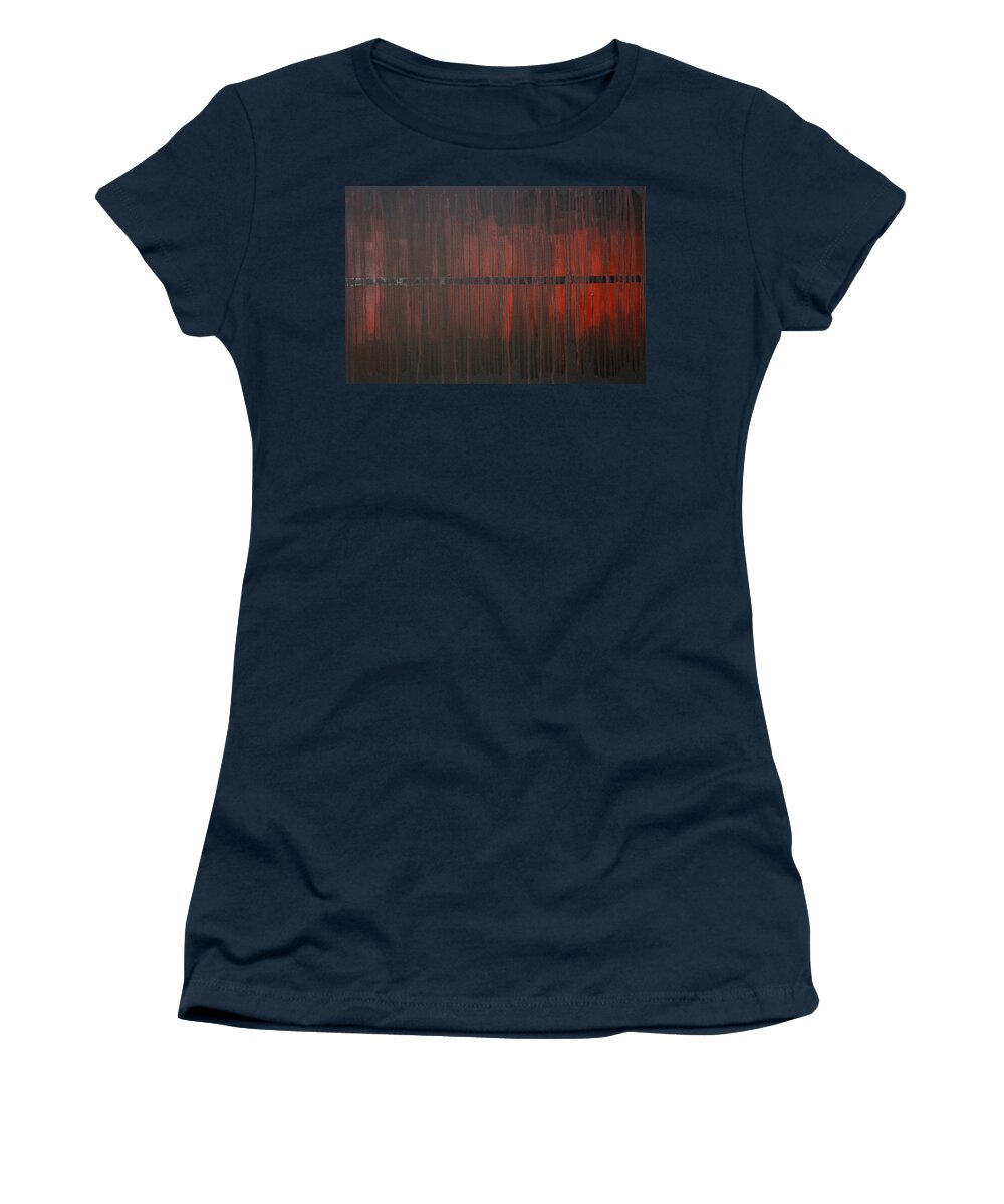Fantasy Women's T-Shirt featuring the painting Cross the Line by Sergey Bezhinets
