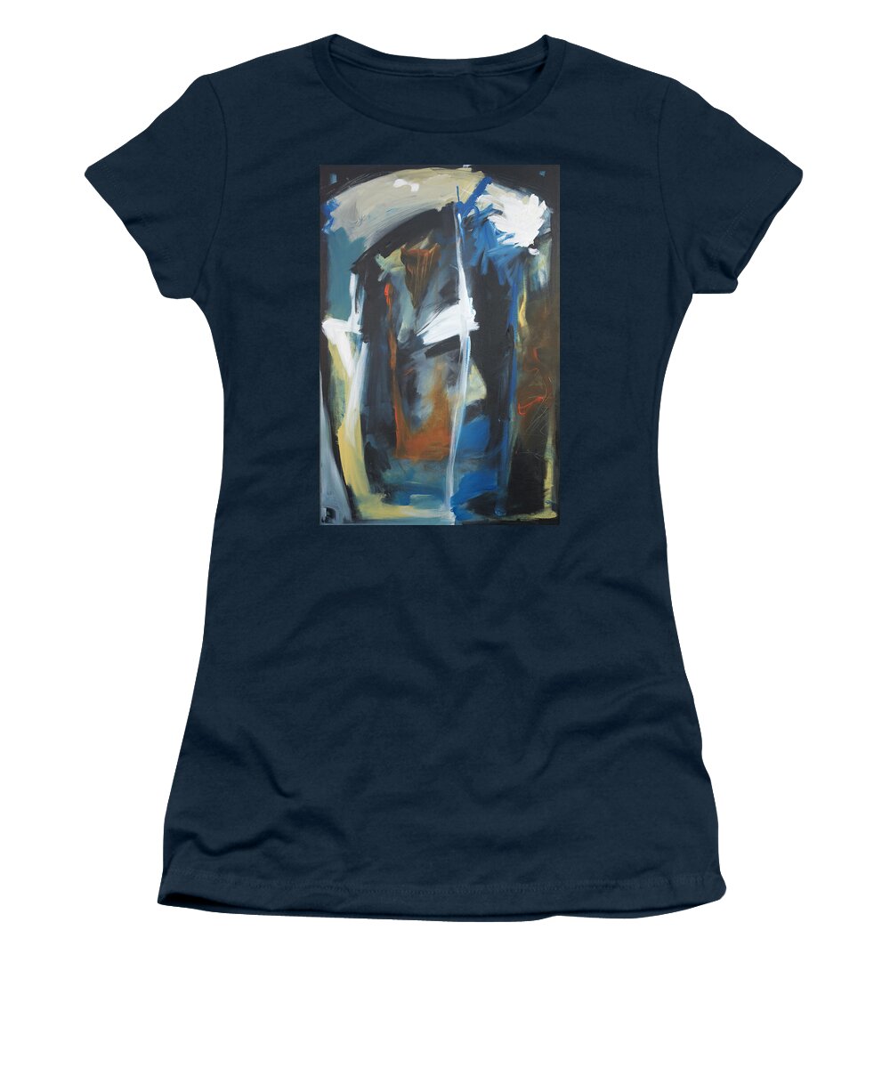 Abstract Women's T-Shirt featuring the painting Cultural Project #2 by Tim Nyberg