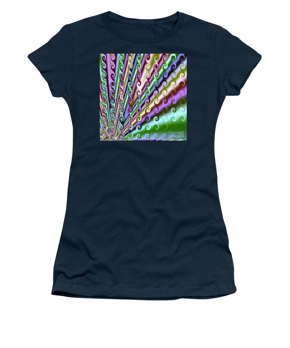 Curls And Swirls Women's T-Shirt featuring the photograph Curls and Swirls by Luther Fine Art