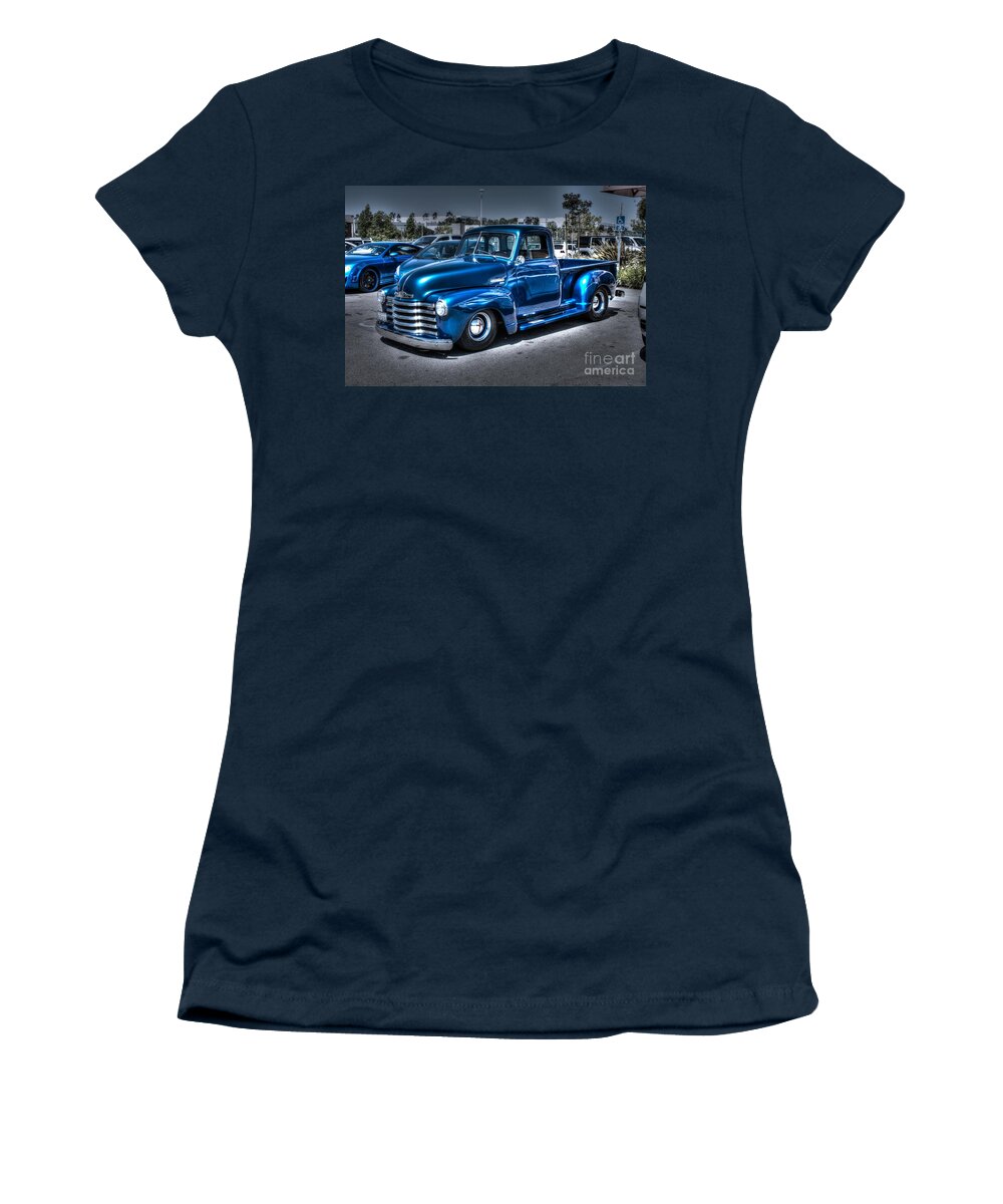 1953 Chevy Pickup Women's T-Shirt featuring the photograph Custom Chevy Pickup by Tommy Anderson