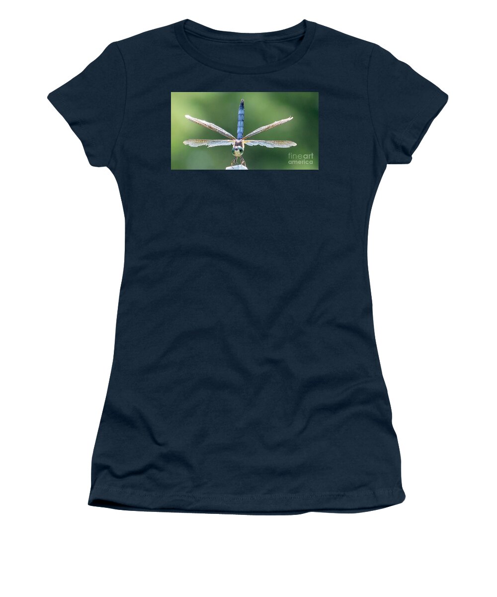 Dragonflies Women's T-Shirt featuring the photograph Damaged Wings by Eunice Miller