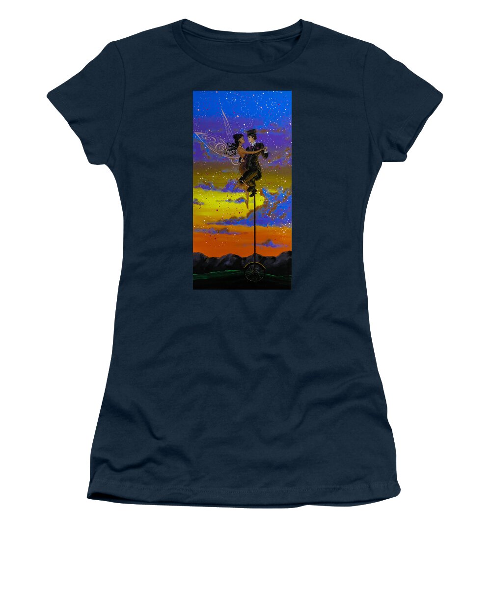 Dance Women's T-Shirt featuring the painting Dance Enchanted by Joel Tesch