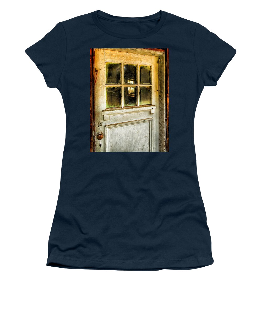 Door Women's T-Shirt featuring the photograph Door And Windows by Theresa Tahara