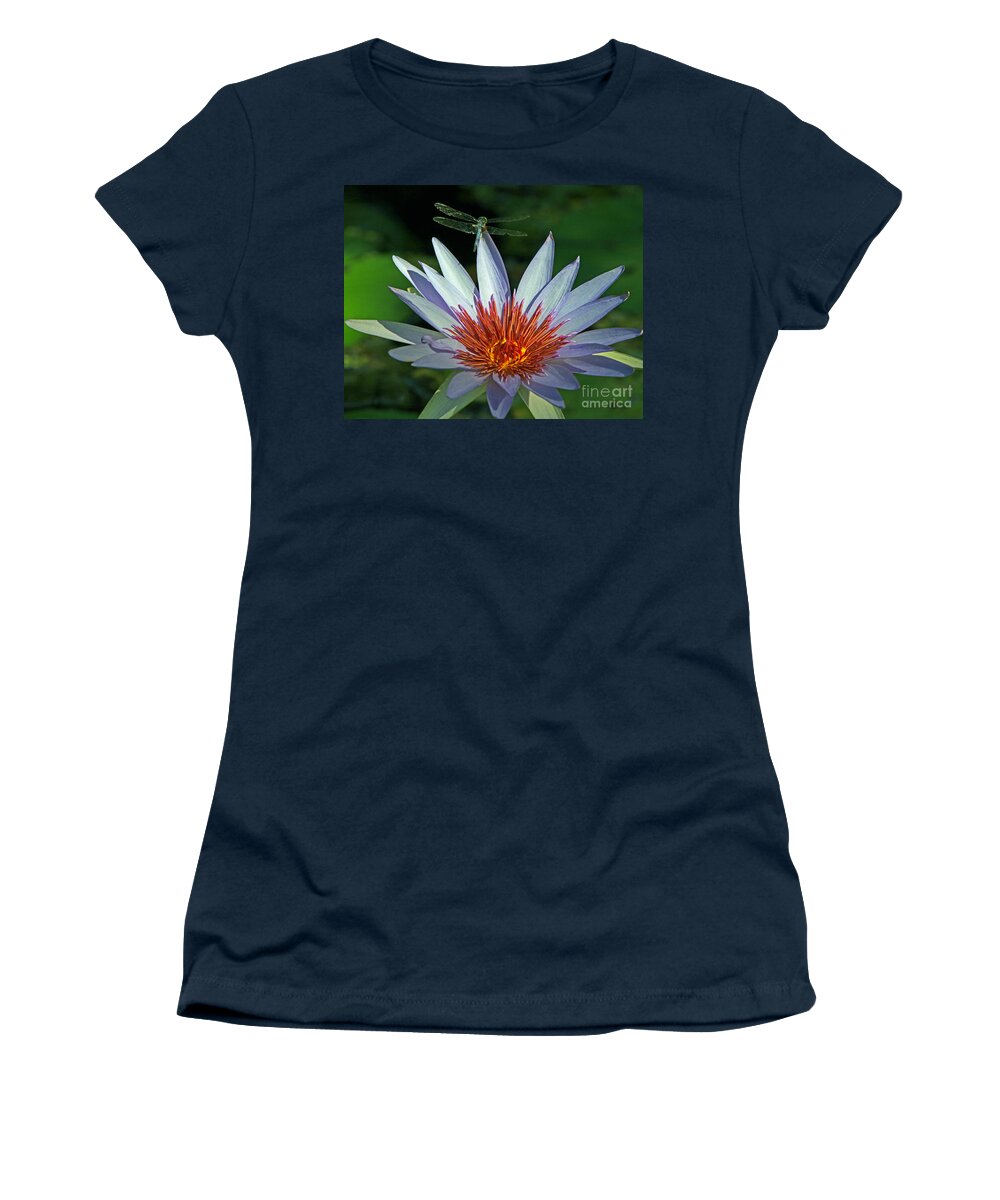 Dragon Fly Women's T-Shirt featuring the photograph Dragonlily by Larry Nieland