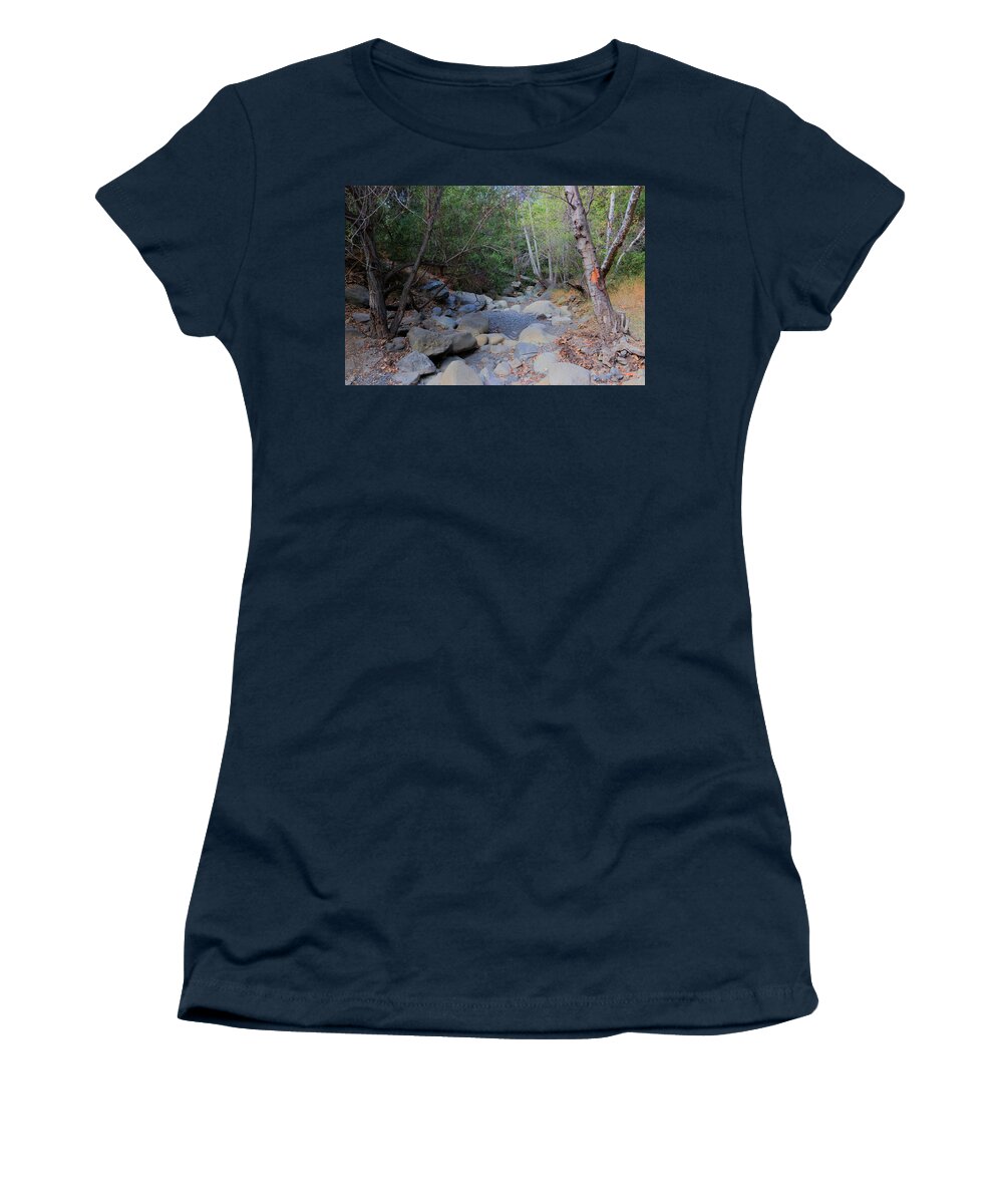 Tree Women's T-Shirt featuring the photograph Dry Matilija Creek by Heidi Smith