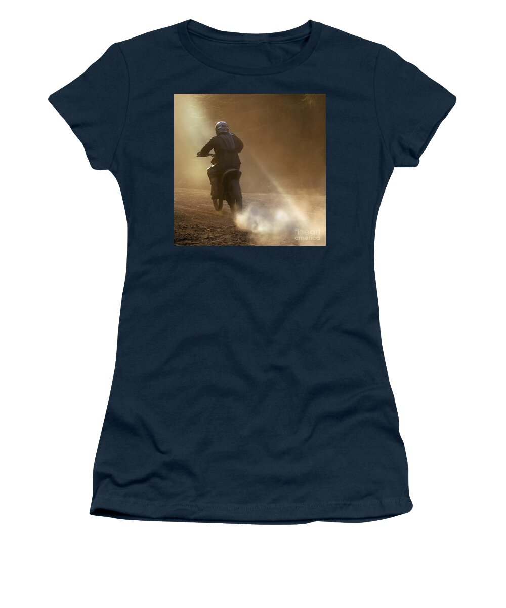 Women's T-Shirt featuring the photograph Dusk And Dust by Ang El
