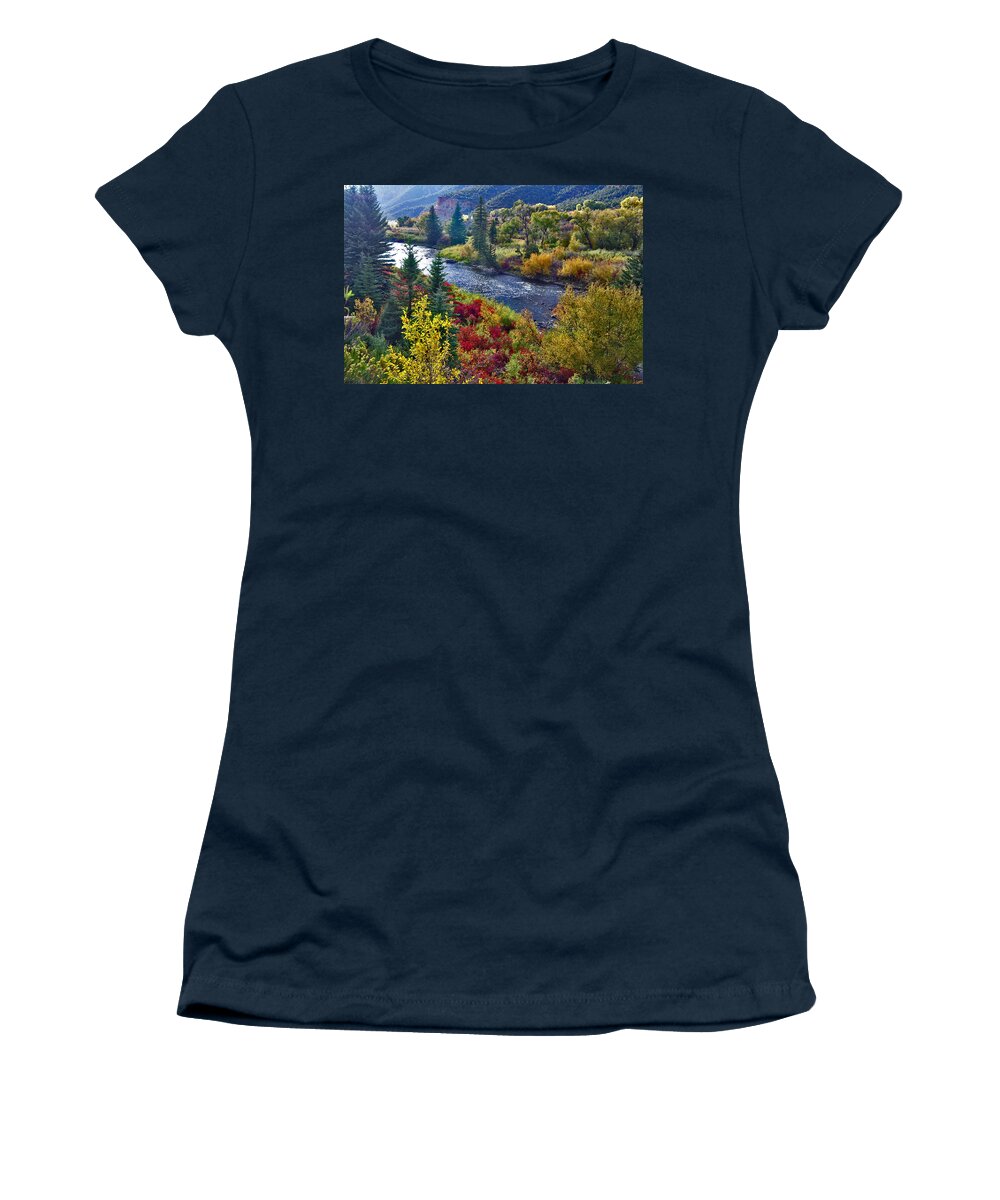 Eagle River Red Women's T-Shirt featuring the photograph Eagle River Red by Jeremy Rhoades