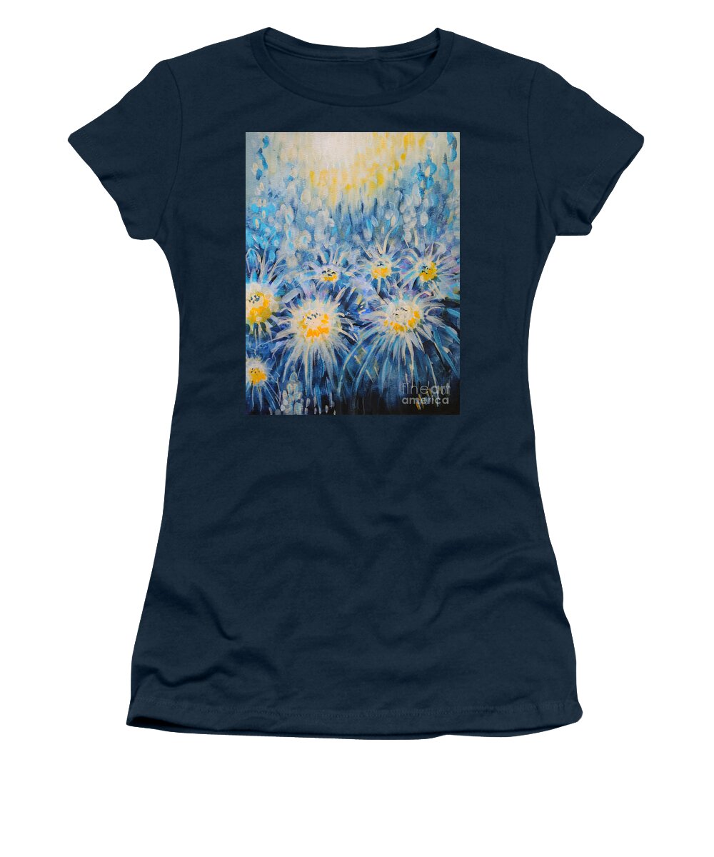 Garden Women's T-Shirt featuring the painting Edentian Garden by Holly Carmichael