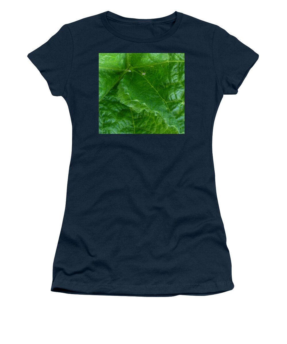 Leaf Women's T-Shirt featuring the photograph Edgy by Claudia Goodell