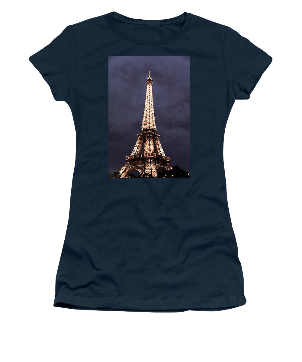 Eiffel Tower Women's T-Shirt featuring the photograph Eiffel Tower-1 by Bill Howard