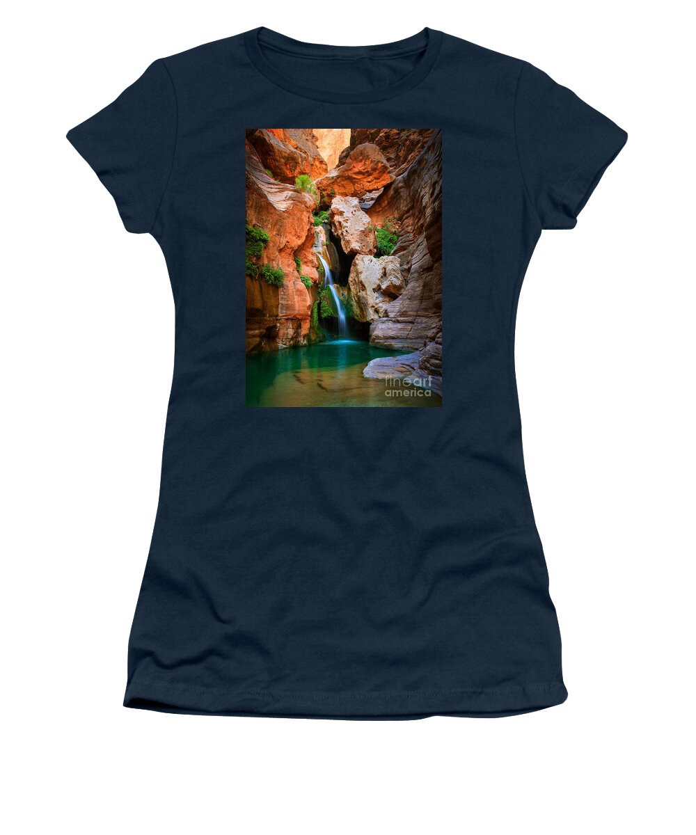 America Women's T-Shirt featuring the photograph Elves Chasm by Inge Johnsson