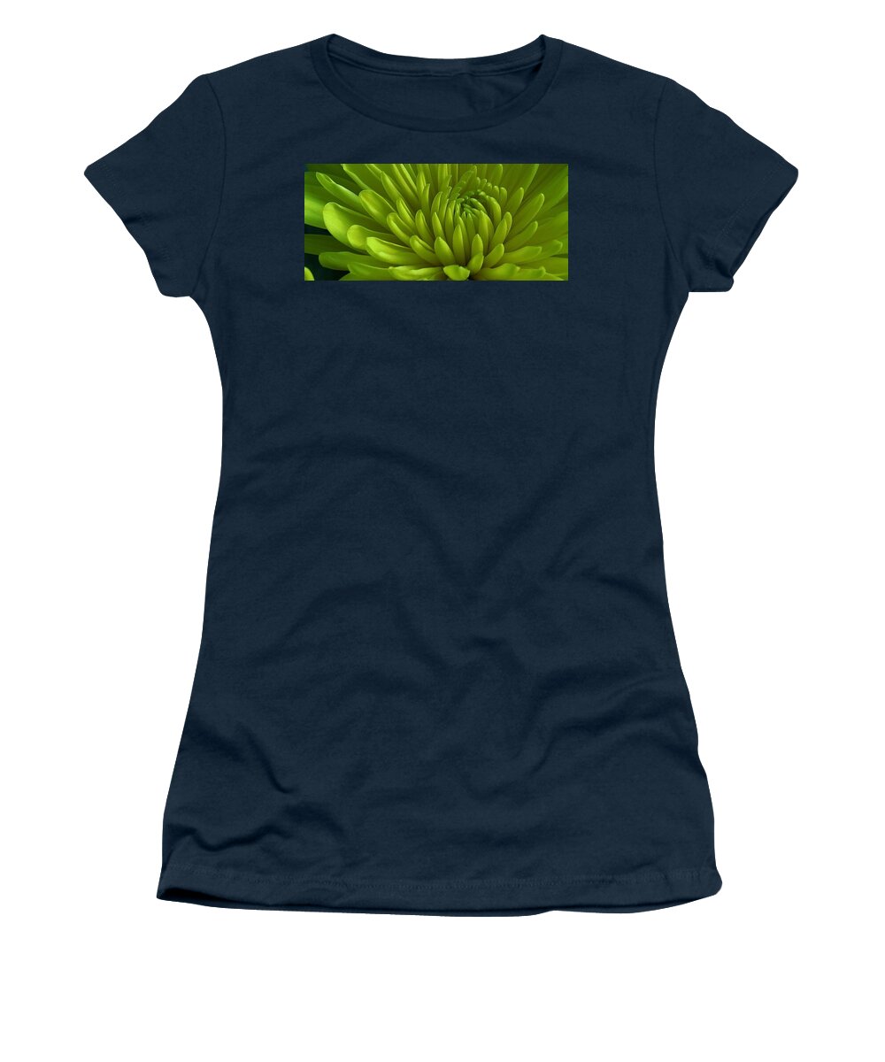 Flora Women's T-Shirt featuring the photograph Emerald Dahlia by Bruce Bley