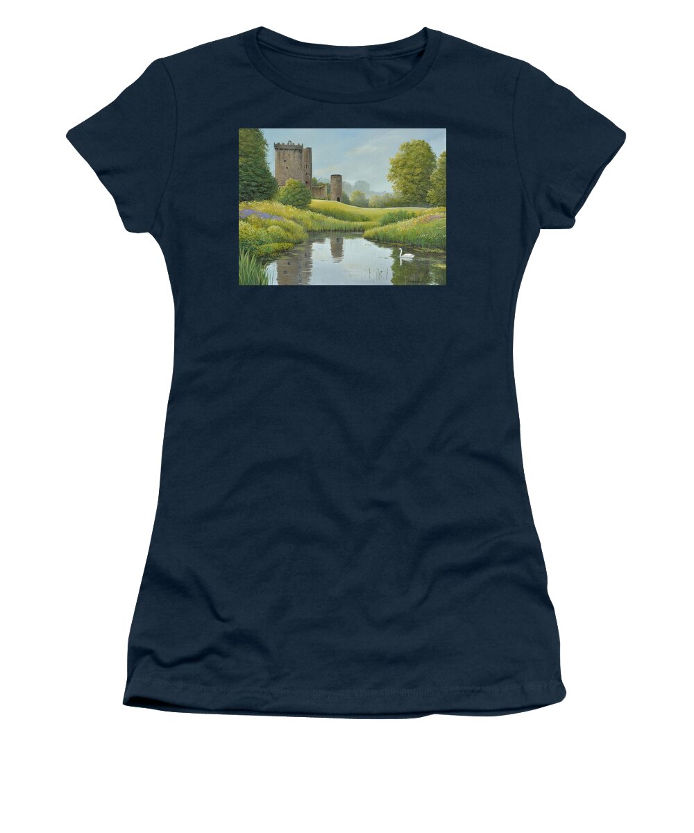 Blarney Castle Women's T-Shirt featuring the painting Emerald Isle by Jake Vandenbrink