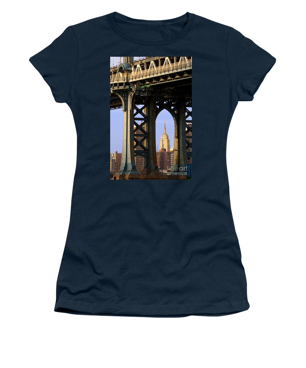 New York Women's T-Shirt featuring the photograph Empire State Building by Brian Jannsen