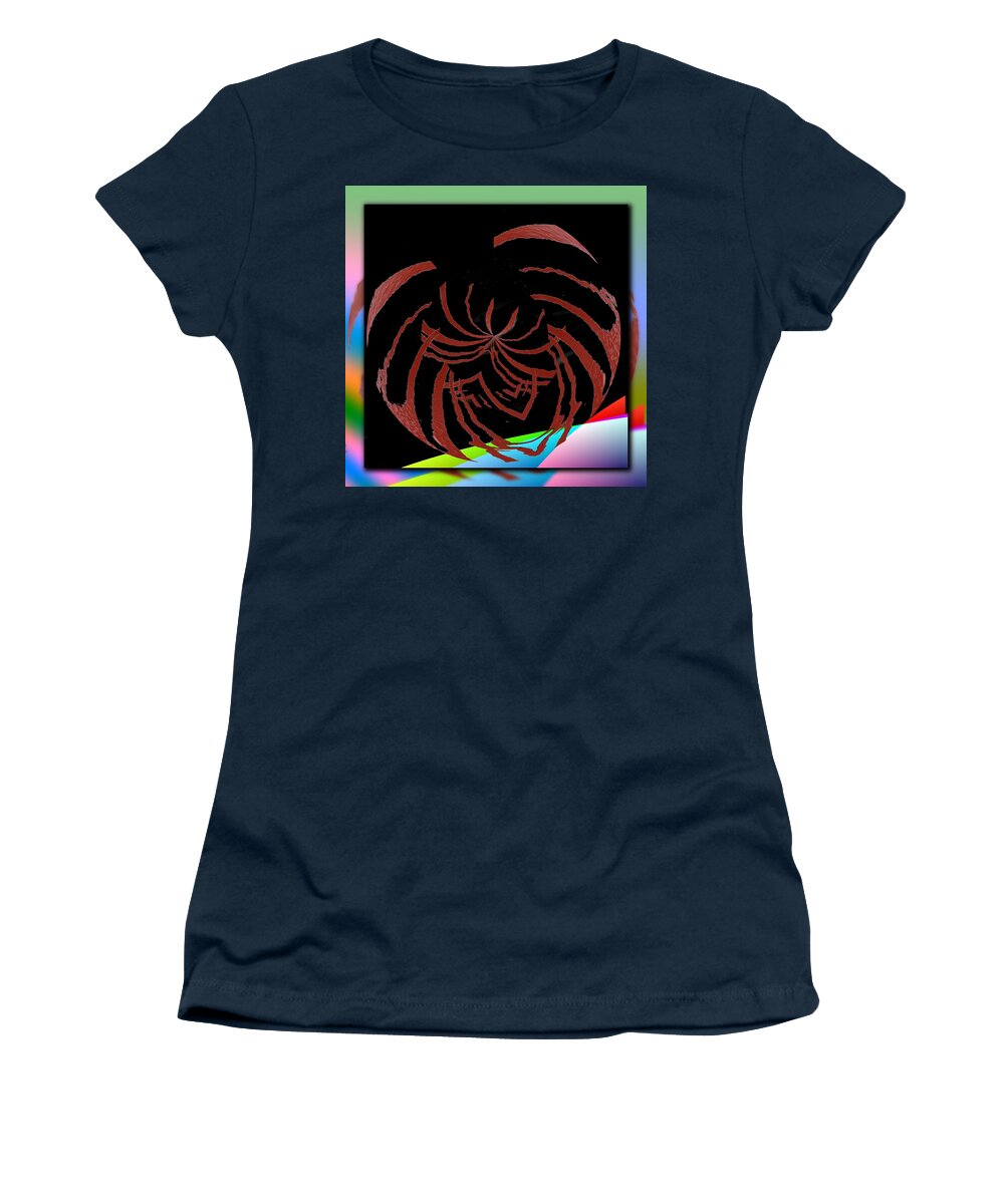 Abstract Women's T-Shirt featuring the digital art Enveloped 1 by Tim Allen