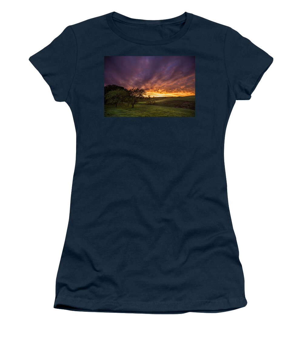 Sunset Women's T-Shirt featuring the photograph Epic Light by Aaron J Groen