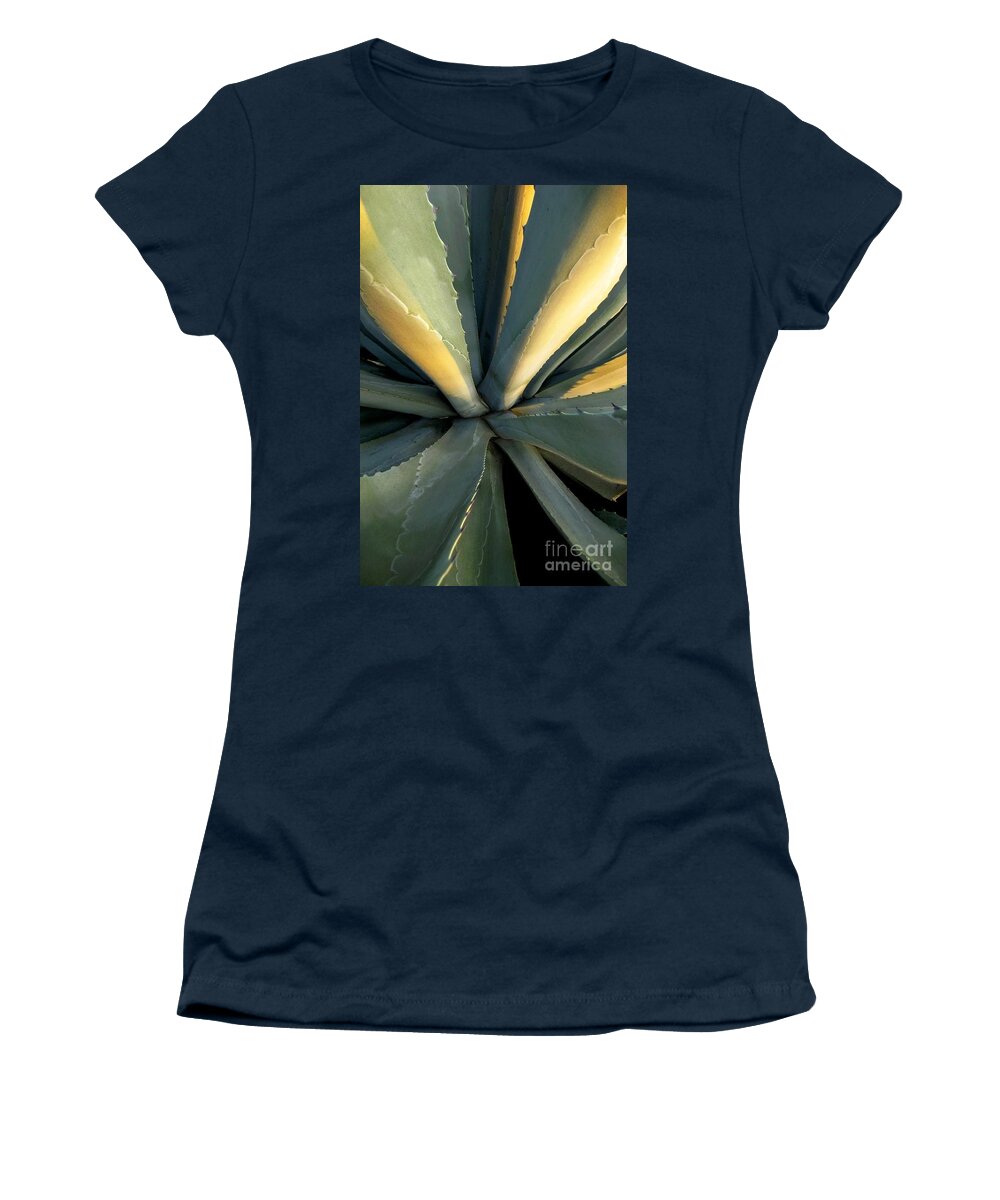 Desert Women's T-Shirt featuring the photograph Evening Agave by Ellen Cotton