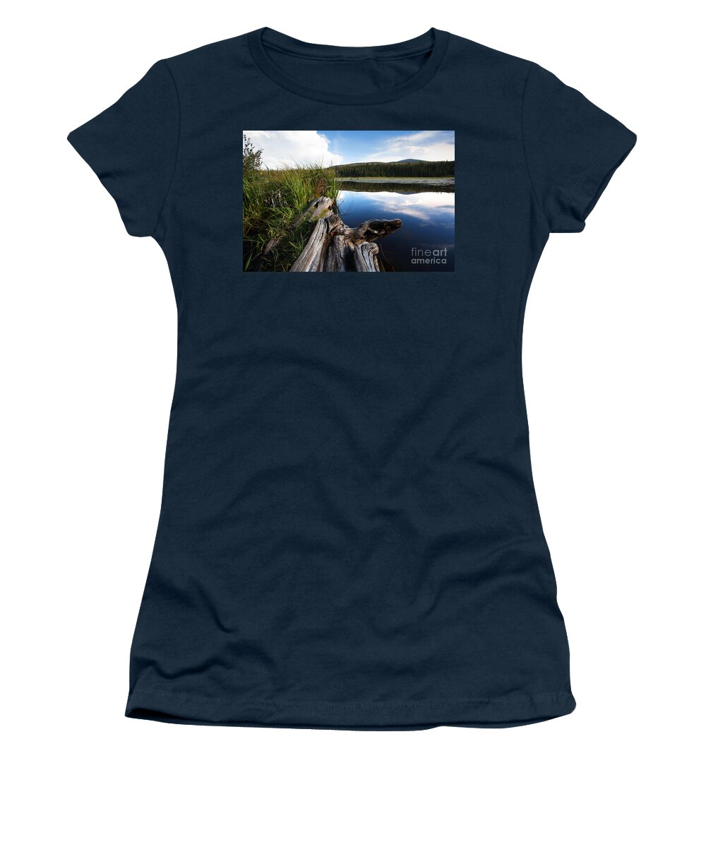 Red Rock Lake Photograph Women's T-Shirt featuring the photograph Evening at Red Rock Lake by Jim Garrison