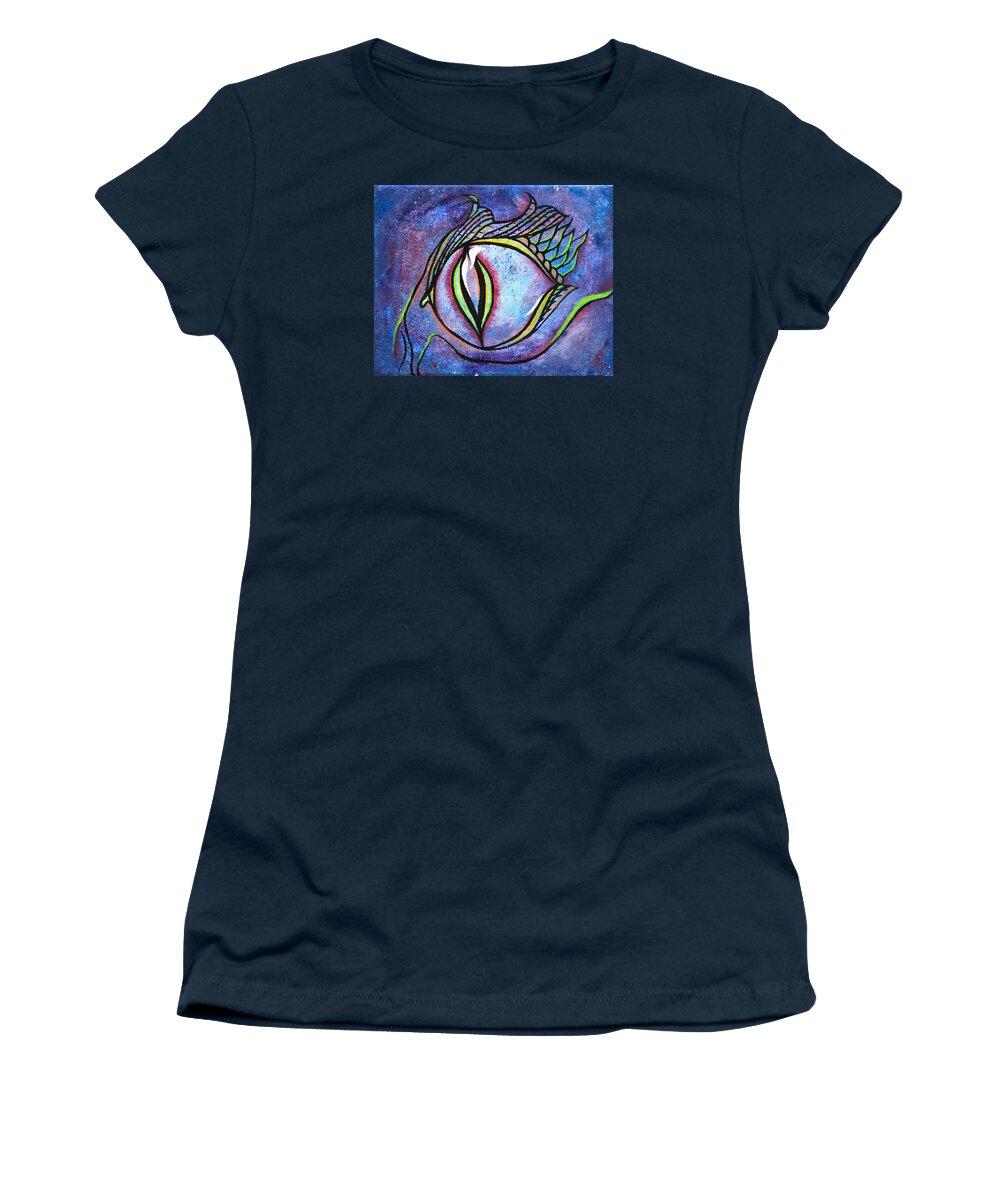 Eye Women's T-Shirt featuring the painting Eye Spy by Meganne Peck