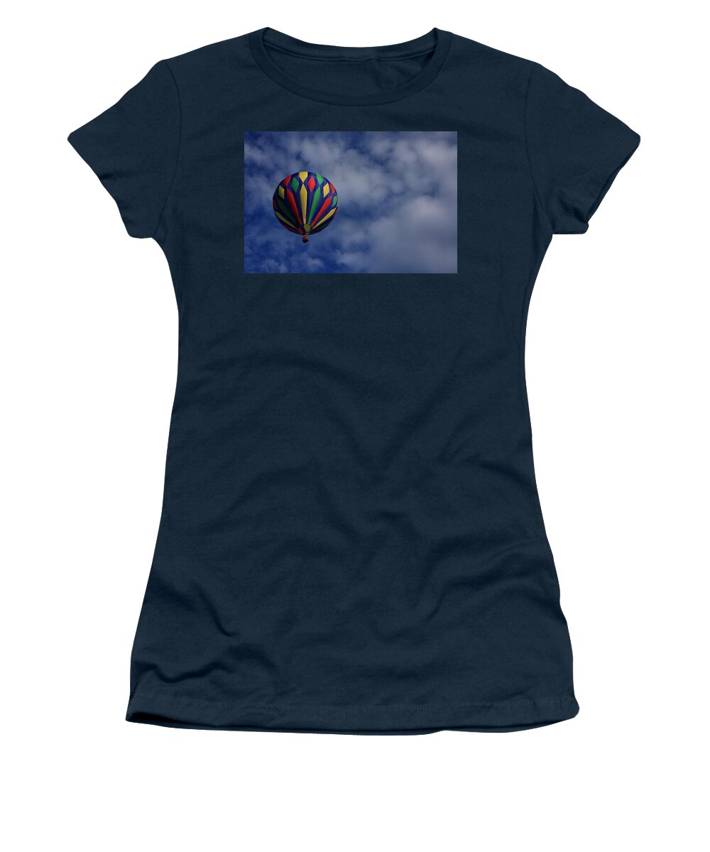 Hot Air Balloon Women's T-Shirt featuring the photograph Eyes to the Skies by Lyle Hatch