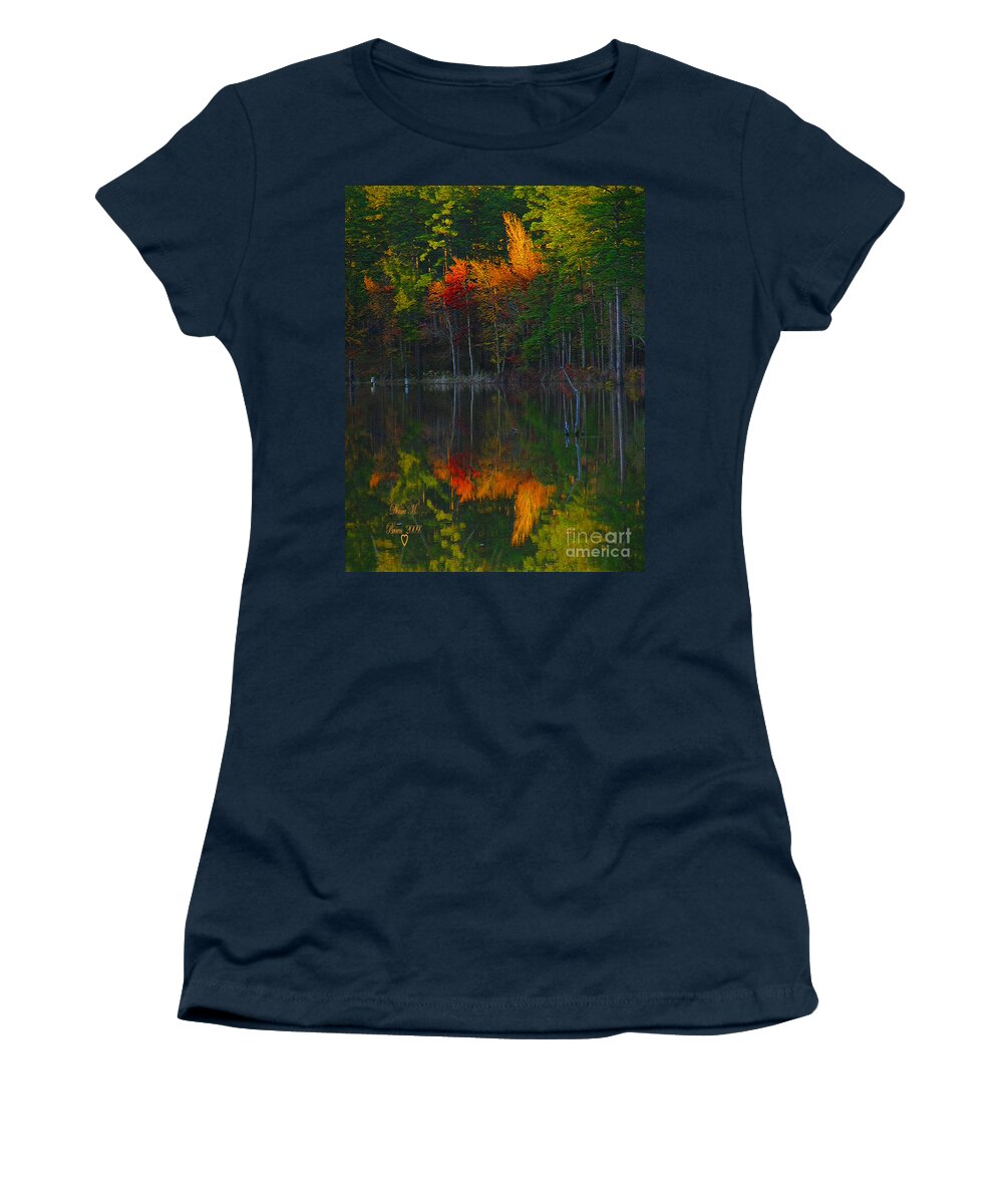 Fall Women's T-Shirt featuring the photograph Fall Beauty by Donna Brown