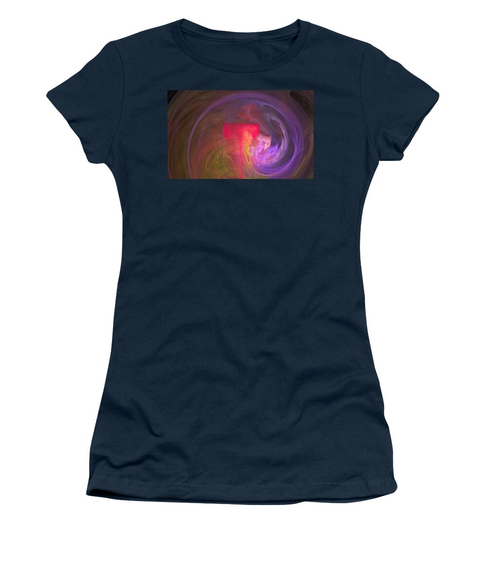 Abstract Women's T-Shirt featuring the digital art Fibonacci Revisited by Fred Hahn