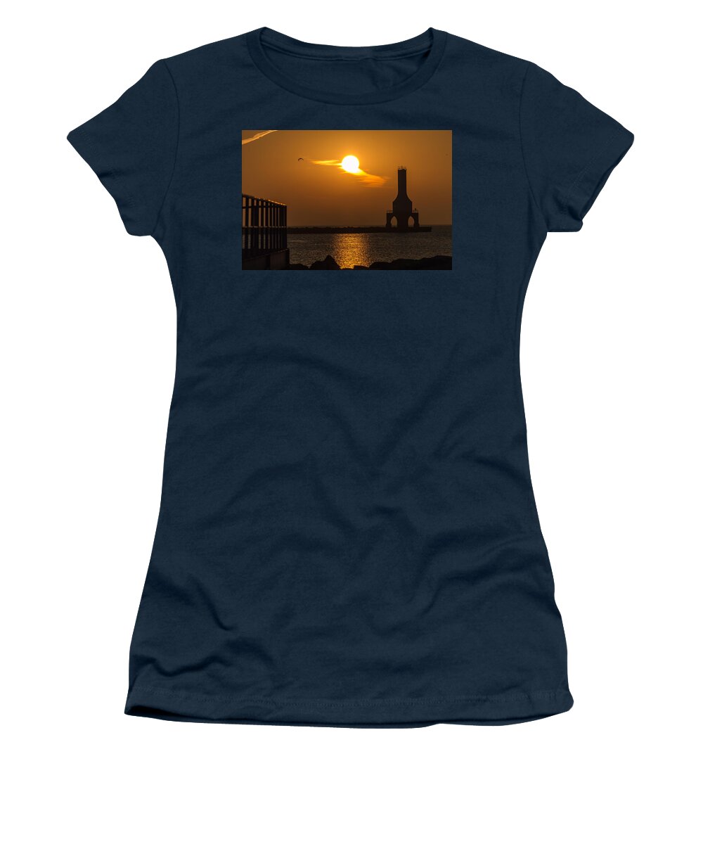 Sunrise Women's T-Shirt featuring the photograph Fire Sky II by James Meyer
