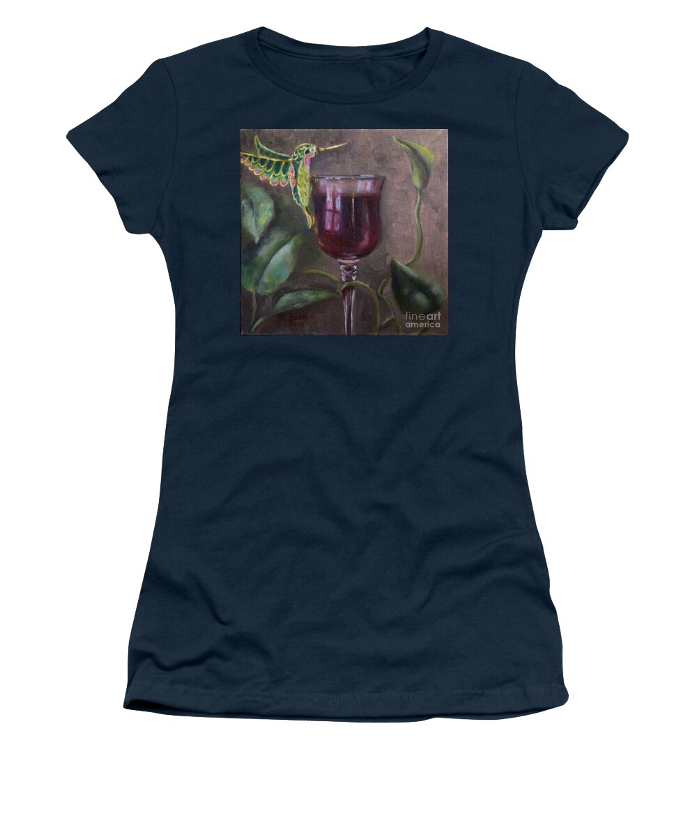Still Life Women's T-Shirt featuring the painting Flight of Fancy by Marlene Book