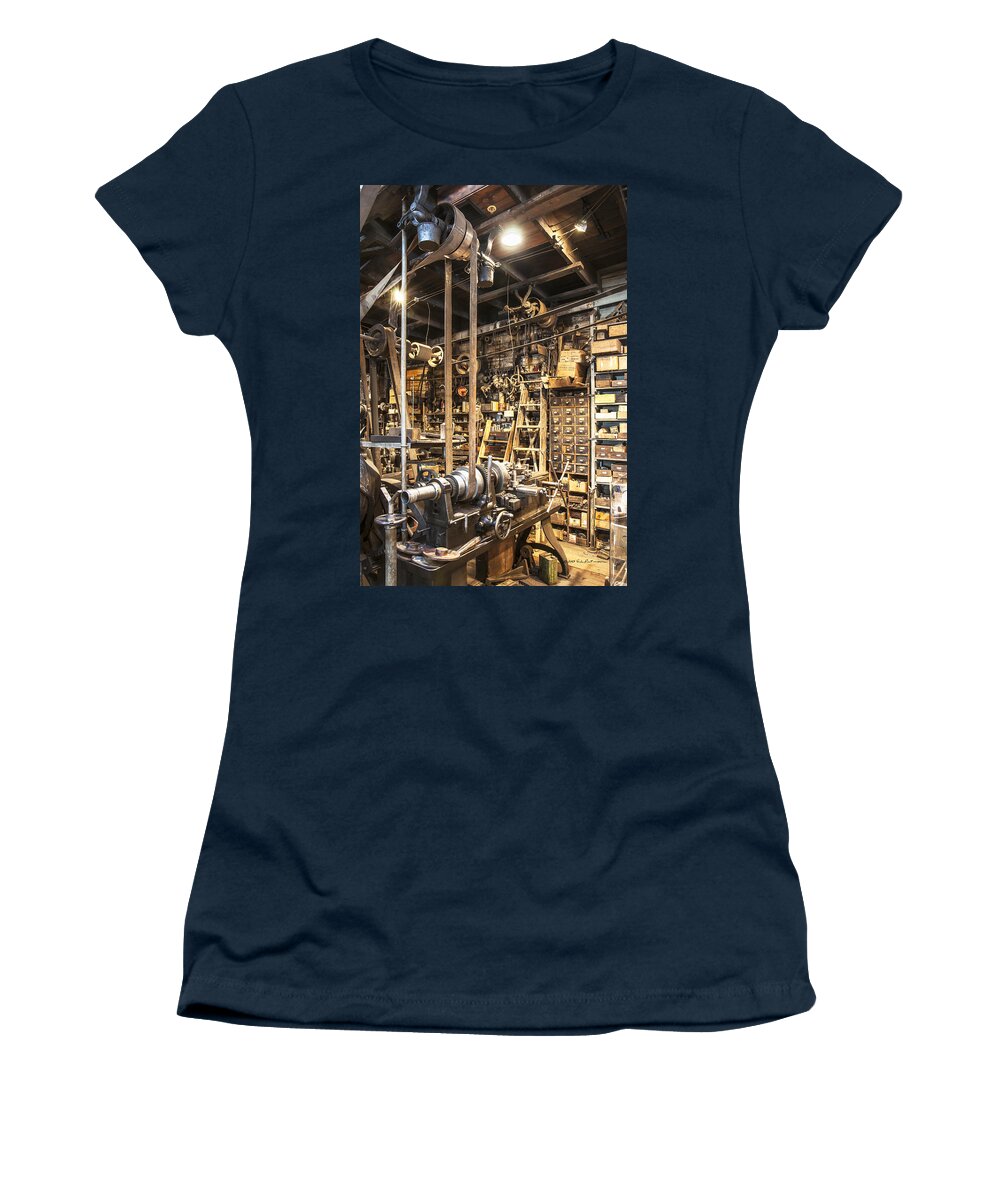 Kregel Windmill Co Women's T-Shirt featuring the photograph Floor To Ceiling by Ed Peterson